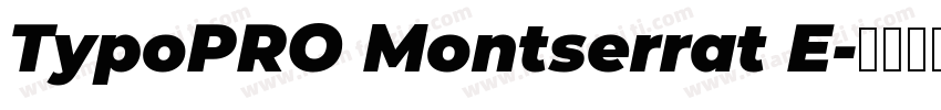 TypoPRO Montserrat E字体转换